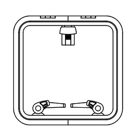 Lewmar 39944030 Low Profile Size 44 Rectangular Self Supporting Hatch