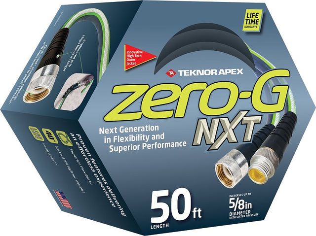 Apex Synergy 5001-50 Heavy-Duty Garden Hose, 50 ft L, Vinyl, Gray