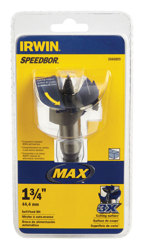 Irwin Speedbor 1-3/4 in. Hardened Steel 5 in. L Hole Cutter
