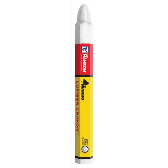C.H. Hanson 4.5 in. L Lumber Crayon White 1 pc, Pack of 12