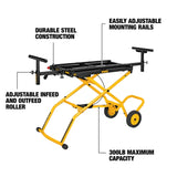 DeWalt Metal 98 in. L X 32-1/2 in. H X 59.5 in. W Miter Saw Stand Yellow 1 pc