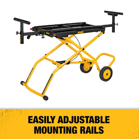 DeWalt Metal 98 in. L X 32-1/2 in. H X 59.5 in. W Miter Saw Stand Yellow 1 pc