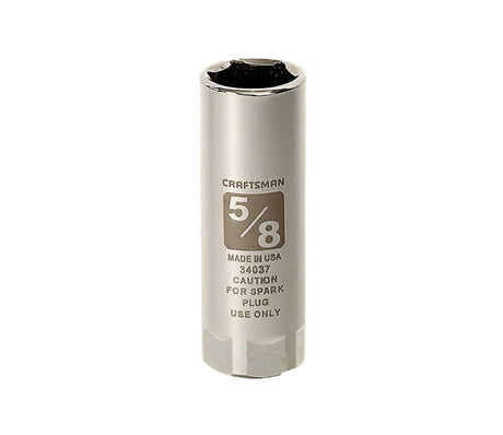 Craftsman 5/8 in. X 1/2 in. drive SAE 6 Point Spark Plug Socket 1 pc