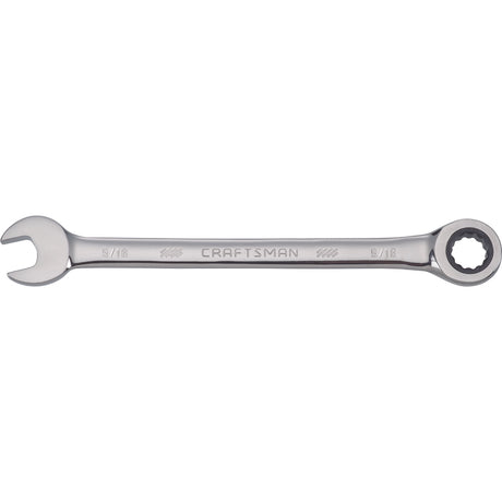 Craftsman 9/16 in. 12 Point SAE Ratcheting Wrench 8.8 in. L 1 pc