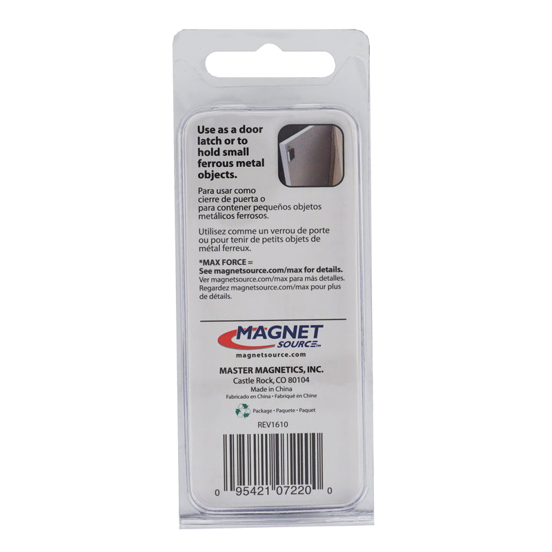 Magnet Source 1 in. L X .875 in. W Silver Latch Magnet 7 lb. pull 2 pc