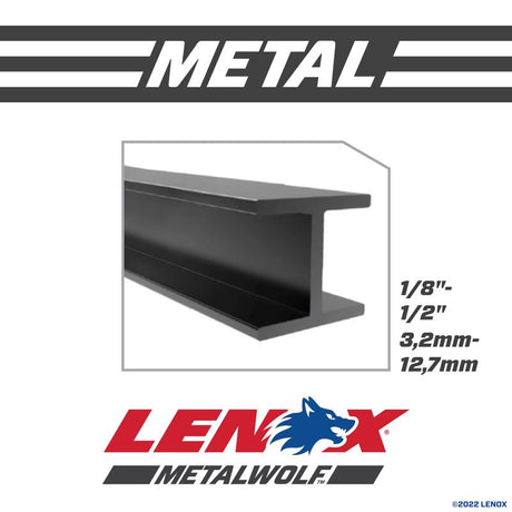 Lenox METALWOLF 9 in. Bi-Metal WAVE EDGE Reciprocating Saw Blade 14 TPI 2 pk