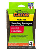 Gator 464805 Multi-Surface Sanding Sponge, 4 in L, 3 in W, Coarse, Fine, Medium, Aluminum Oxide Abrasive