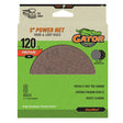 Gator 4802 Sanding Disc, 5 in Dia, 120 Grit, Fine