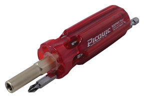 Picquic Sixpac Plus Multi-Bit Screwdriver 5.95 in. 7 pc, Pack of 12