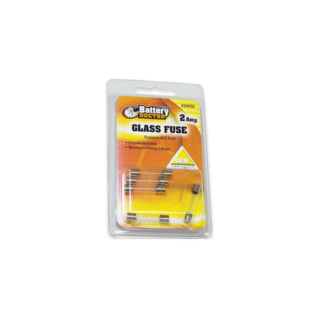 Battery Doctor AGC Glass Fuse, 2.5A, 5/Pk