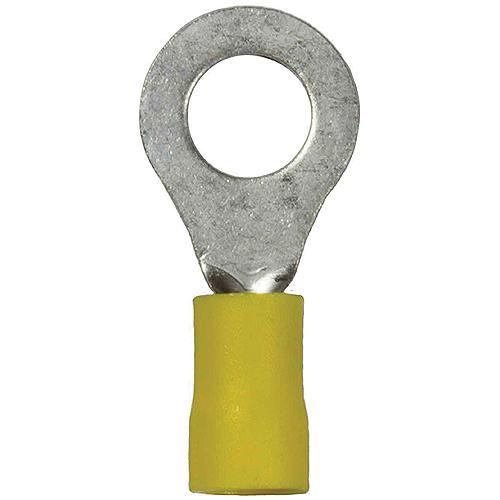 Battery Doctor Yellow Vinyl Insulated Ring Terminal, 10-12 AWG, 25/Pk.