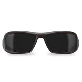 Edge Eyewear Brazeau Anti-Fog Safety Glasses Smoke Lens Black Frame 1 pk