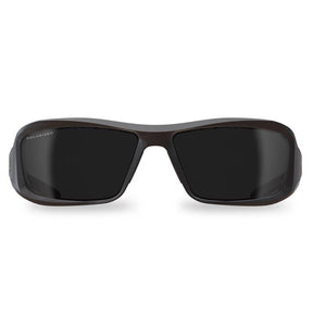 Edge Eyewear Brazeau Anti-Fog Safety Glasses Smoke Lens Black Frame 1 pk