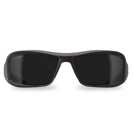 Edge Eyewear Brazeau Anti-Fog Safety Glasses Smoke Lens Black Frame 1 pk