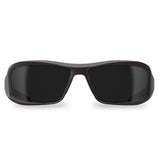 Edge Eyewear Brazeau Anti-Fog Wraparound Safety Glasses Smoke Lens Black Frame 1 pc