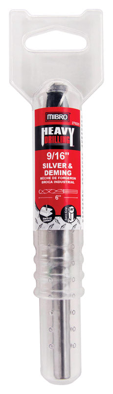 Richelieu Mibro 9/16 in. X 6 in. L High Speed Steel Silver and Deming Drill Bit 3-Flat Shank 1 pc