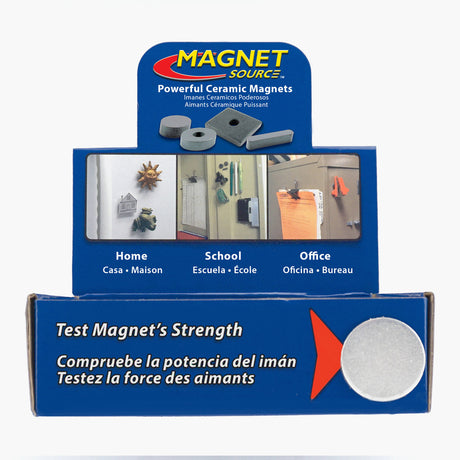 Magnet Source .197 in. L X .75 Dia. in. W Black Disc Magnets 0.7 lb. pull 500 pc