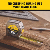 STANLEY PowerLock 25 ft. L X 1 in. W Compact Tape Measure 1 pk