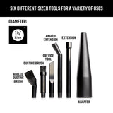 Craftsman 2 in. L X 8 in. W X 1-1/4 in. D Wet/Dry Vac Micro Cleaning Kit 6 pc