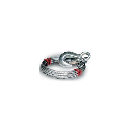 Tie Down Engineering Galvanized Steel 7 x 19 Winch Cable With Galvanized Latch Hook