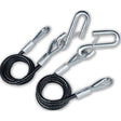 Tie Down Engineering 59537 36″ Black Vinyl Jacketed Hitch Cables With ″S″ Hooks - Sold as Pair