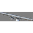 Tie Down Engineering Galvanized Roller Shaft w/Pal Nuts
