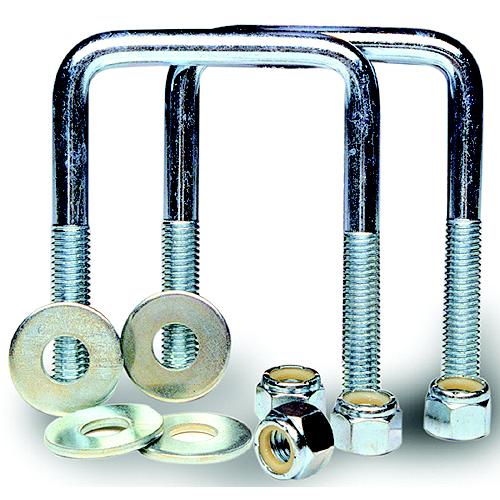 Tie Down Engineering Zinc Plated Square U-Bolt Kit