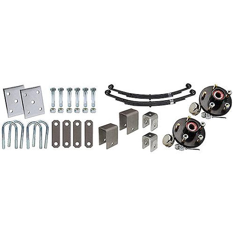 Axle Installation Kit w/Painted Hubs