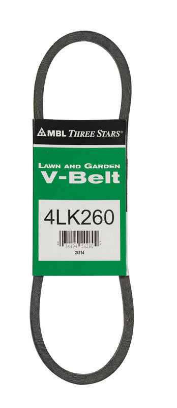 Mitsuboshi Super KB Standard V-Belt 0.5 in. W X 26 in. L For Riding Mowers