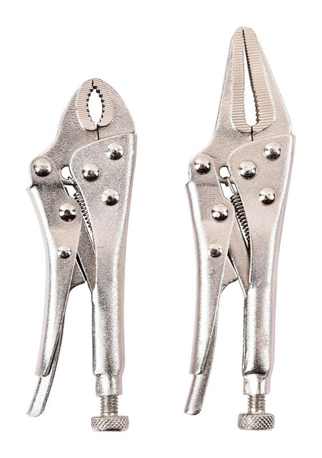 Home Plus 4-3/4 in. Carbon Steel Two Piece Locking Pliers Set, Pack of 6