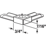 Prime-Line PL 14259 Screen Frame Corner, 6-1/4 in L, Plastic