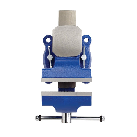 Irwin 5 in. Steel Workshop Bench Vise Swivel Base