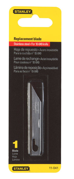 Stanley Stainless Steel Utility Replacement Blade 2-9/16 in. L 1 pc, Pack of 10