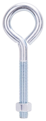 ProSource LR288 Eye Bolt, 7.5 mm Thread, Machine Thread, 3 in L Thread, 2-1/8 in Dia Eye, 522 lb Working Load, Steel, Pack of 10