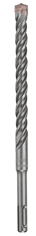 Bosch Bulldog HC2093 Rotary Hammer Drill Bit, 9/16 in Dia, 8 in OAL, 2-Flute, 25/64 in Dia Shank