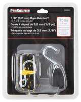 ProSource 10001-12-OI Rope Ratchet, Polypropylene/Steel, Black/Yellow