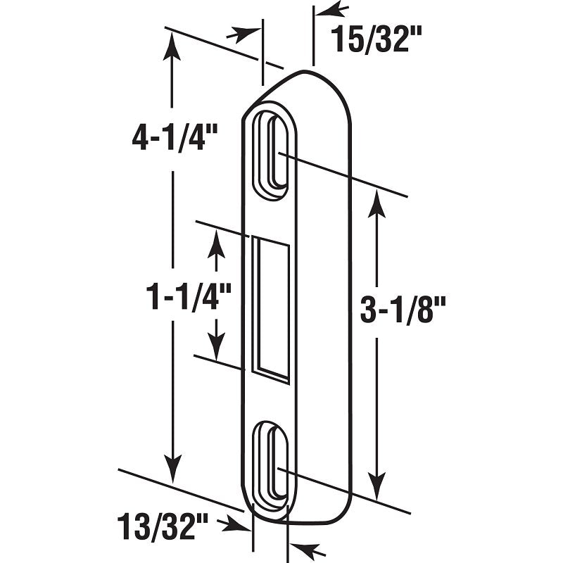 Prime-Line E 2125 Door Keeper, Zinc
