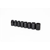 Crescent 1/2 in. X 1/2 in. drive Metric 6 Point Impact Socket Set 8 pc