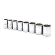 Crescent 1/2 in. X 1/2 in. drive SAE 12 Point Socket Set 8 pc