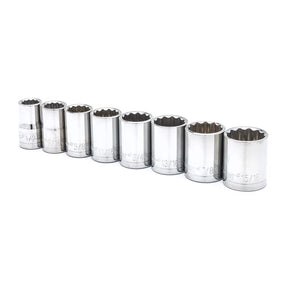 Crescent 1/2 in. X 1/2 in. drive SAE 12 Point Socket Set 8 pc