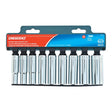 Crescent 3/8 in. X 3/8 in. drive Metric 6 Point Deep Deep Well Socket Set 9 pc