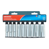 Crescent 3/8 in. X 3/8 in. drive Metric 6 Point Deep Deep Well Socket Set 9 pc