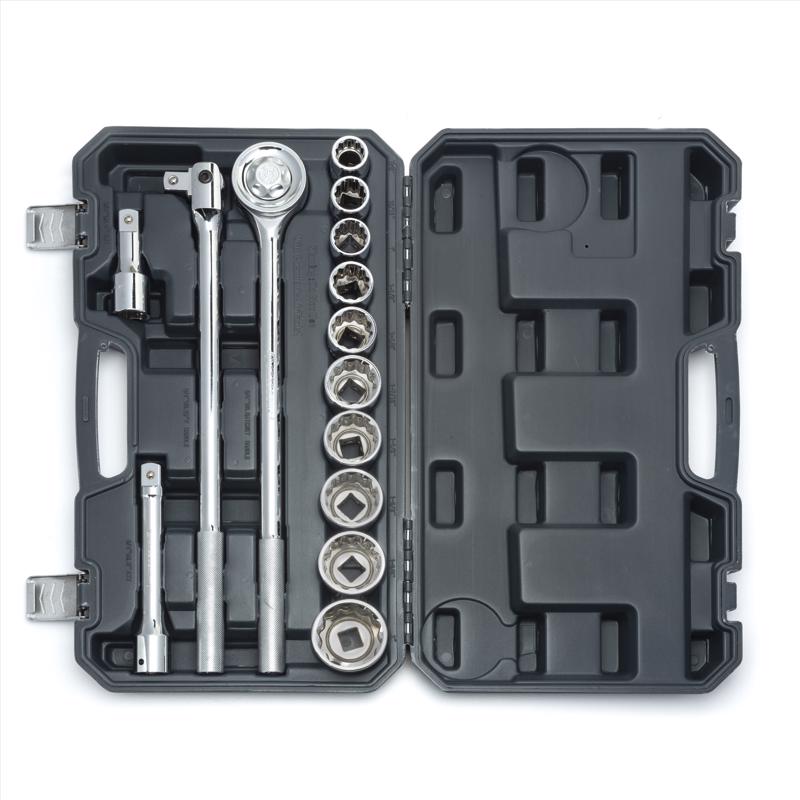 Crescent 3/4 in. drive SAE 6 and 12 Point Mechanic's Tool Set 14 pc