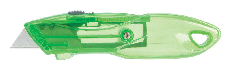 Home Plus Retractable Utility Knife Green 1 pc, Pack of 12