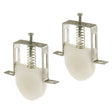 Prime-Line B 530 Adjustable Roller Assembly, Bottom Mounting, 1 in Dia Roller, 1/4 in W Roller, Polyethylene Roller