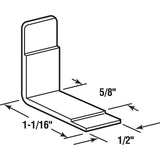Prime-Line R 7153 Drawer Guide Side Saddles, Nylon/Plastic, White