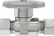 Plumb Pak PP20064LF Shut-Off Valve, 3/8 in Connection, Compression, Quarter-Turn Actuator, Brass Body