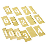 C.H. Hanson 2 in. Brass Numbers Stencil 15 pk