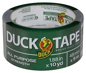 Duck 761288 Duct Tape, Silver, 9 mm Thick, 10 yd L, 1.88 in W