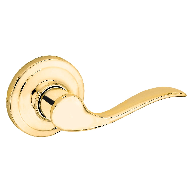 Kwikset Signature Series 788TNL 3 RH CP Half Inactive Dummy Lever, Polished Brass, Zinc, Residential, Right Hand